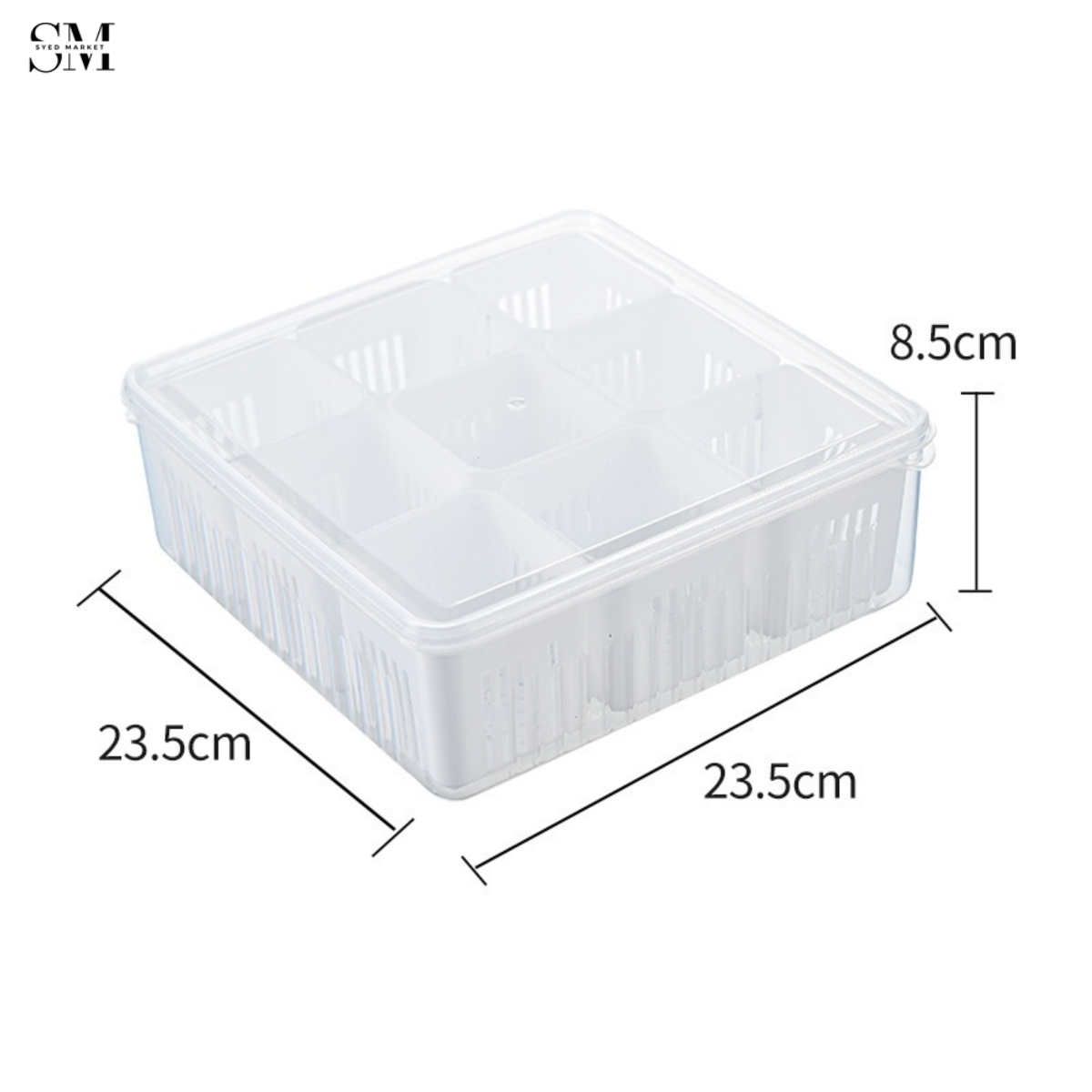 6X PORTIONS REFRIGERATOR STORAGE BOX