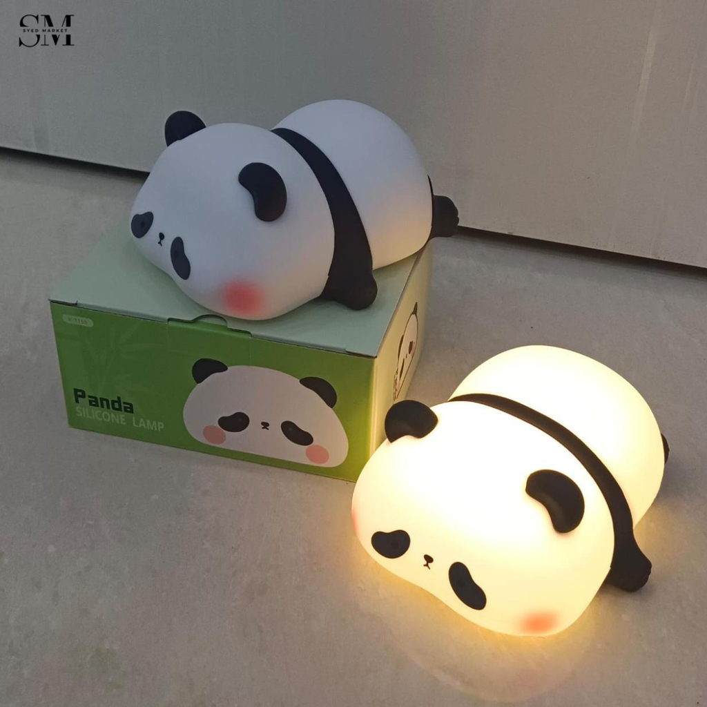 CUTE SILICONE LED NIGHT LIGHT USB RECHARGEABLE TOUCH CONTROL - PANDA