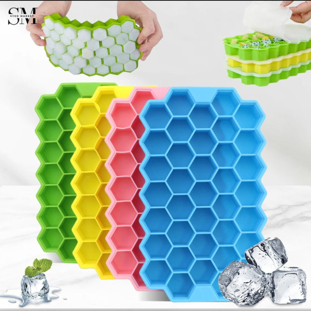 HONEYCOMB SILICONE ICE TRAY – EASY RELEASE ICE MOLD