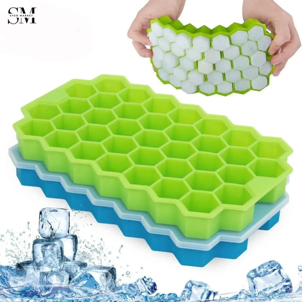 HONEYCOMB SILICONE ICE TRAY – EASY RELEASE ICE MOLD