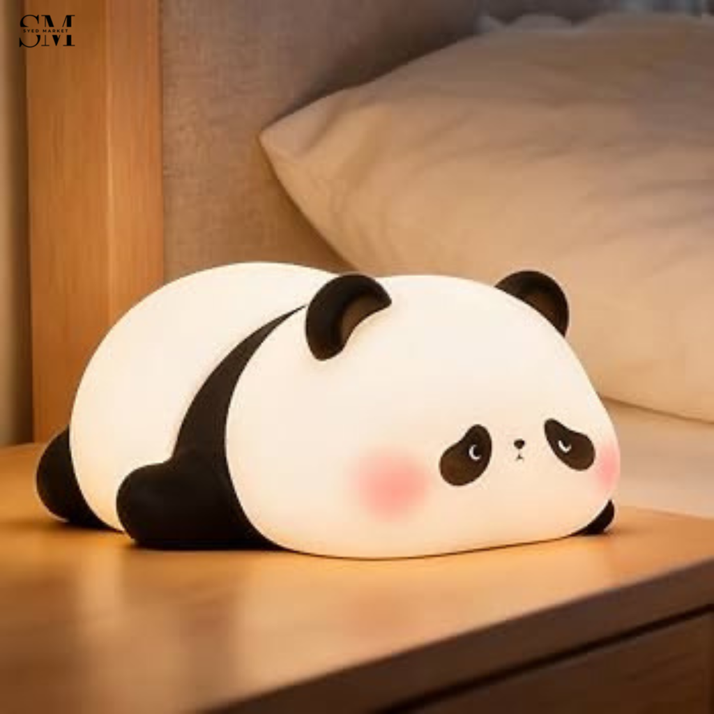 CUTE SILICONE LED NIGHT LIGHT USB RECHARGEABLE TOUCH CONTROL - PANDA