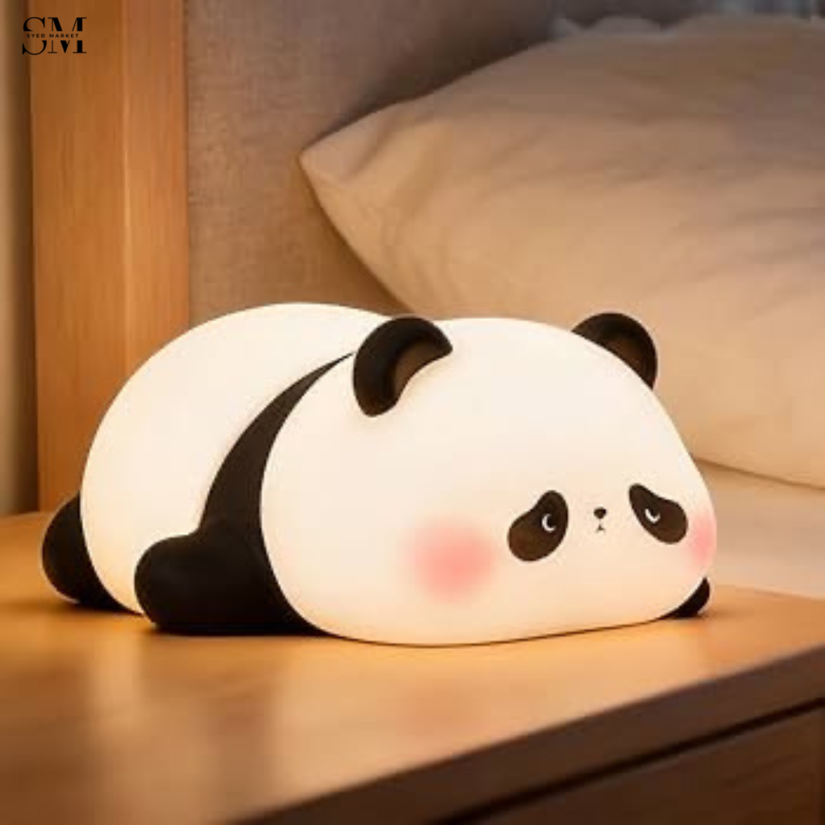 CUTE SILICONE LED NIGHT LIGHT USB RECHARGEABLE TOUCH CONTROL - PANDA