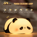 CUTE SILICONE LED NIGHT LIGHT USB RECHARGEABLE TOUCH CONTROL - PANDA
