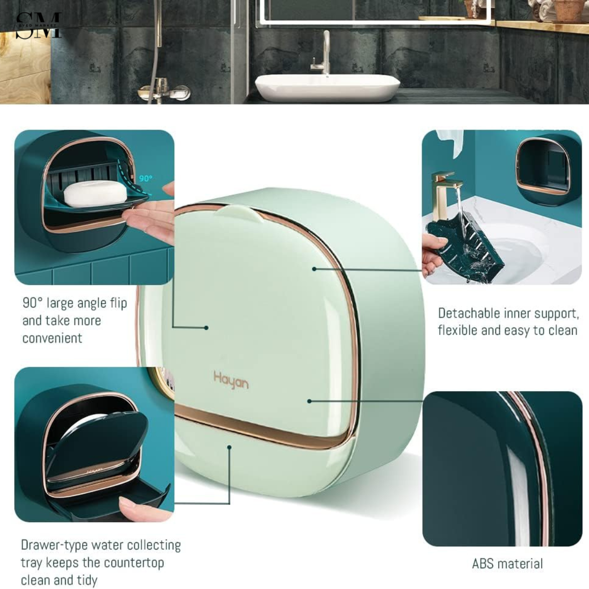 LUXURY WALL MOUNTED SOAP BOX