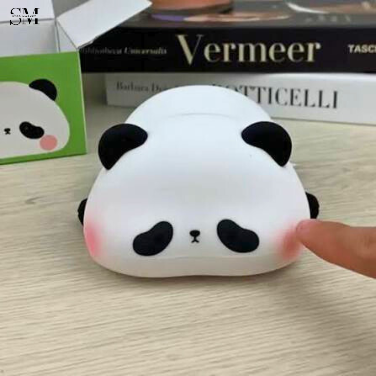 CUTE SILICONE LED NIGHT LIGHT USB RECHARGEABLE TOUCH CONTROL - PANDA