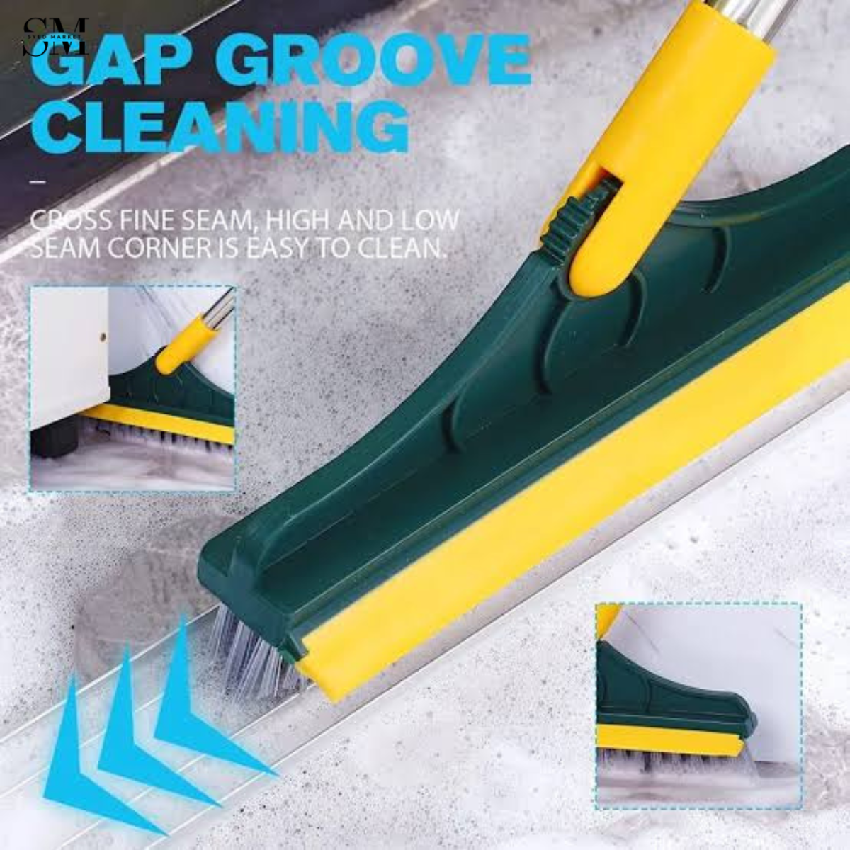2IN1 FLOOR SCRUBBER CLEANING WIPER BRUSH