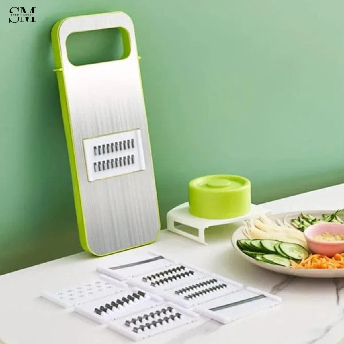 5-IN-1 GREEN VEGETABLE SLICER / CUTTER
