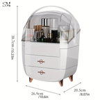 Luxury Dustproof Cosmetic Organizer Box with Drawers – Premium Vanity Makeup Storage