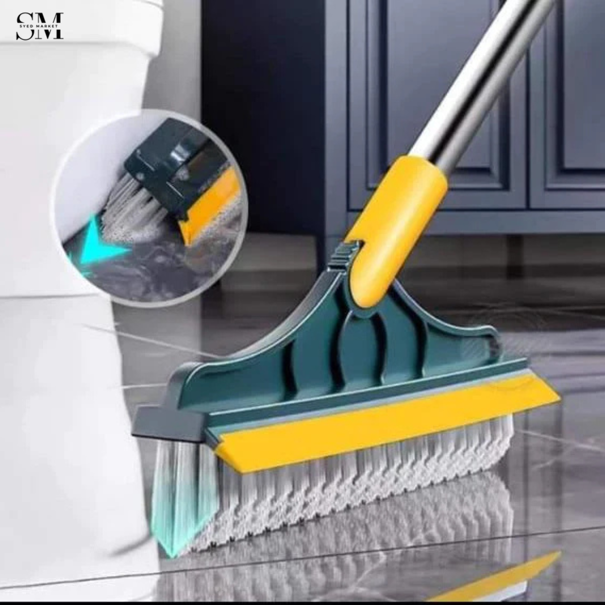 2IN1 FLOOR SCRUBBER CLEANING WIPER BRUSH