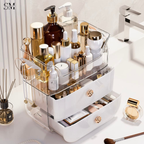 LARGE-CAPACITY MAKEUP STORAGE BOX MULTIFUNCTIONAL VANITY ORGANIZER FOR SKINCARE & JEWELRY