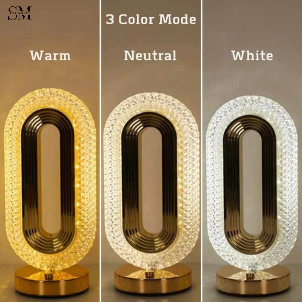 MODERN CRYSTAL TABLE LAMP