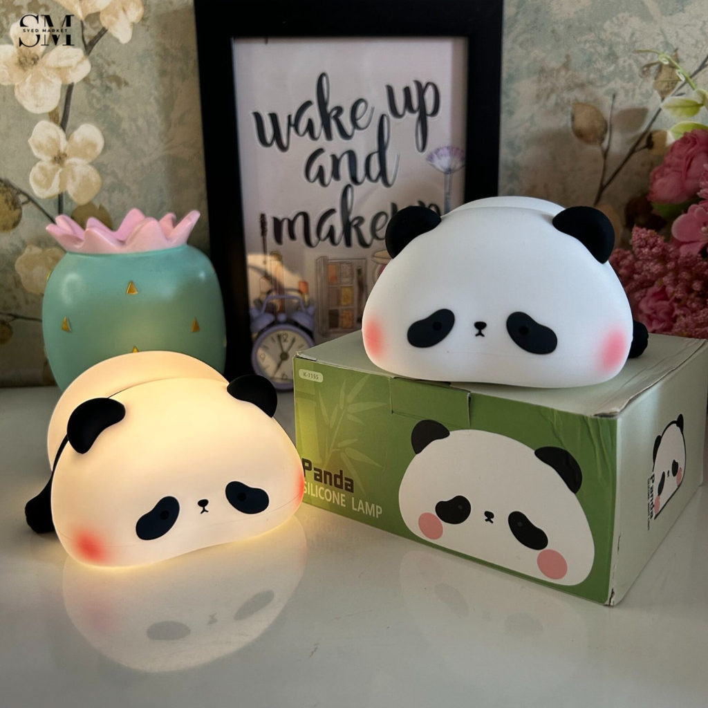 CUTE SILICONE LED NIGHT LIGHT USB RECHARGEABLE TOUCH CONTROL - PANDA