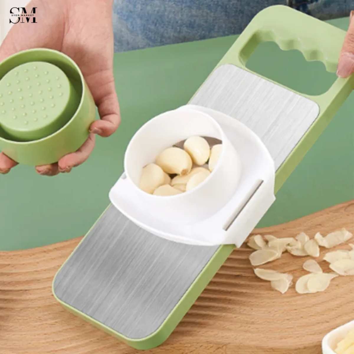 5-IN-1 GREEN VEGETABLE SLICER / CUTTER