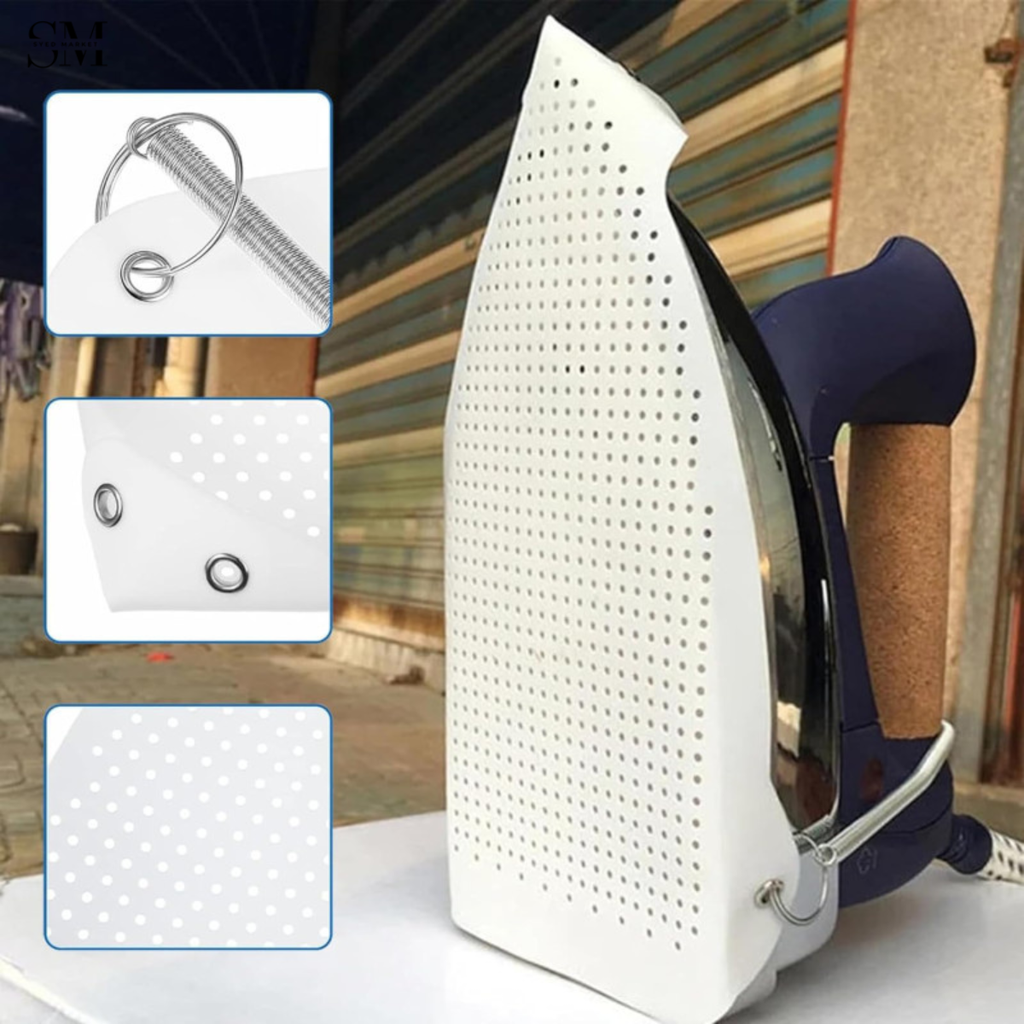 HEAT RESISTANT IRON COVER PROTECTOR – NON-STICK IRON SOLEPLATE COVER FOR CLOTHES SAFETY