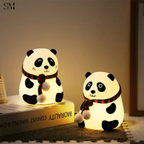 CUTE SILICONE LED NIGHT LIGHT USB RECHARGEABLE TOUCH CONTROL - MUFLER PANDA