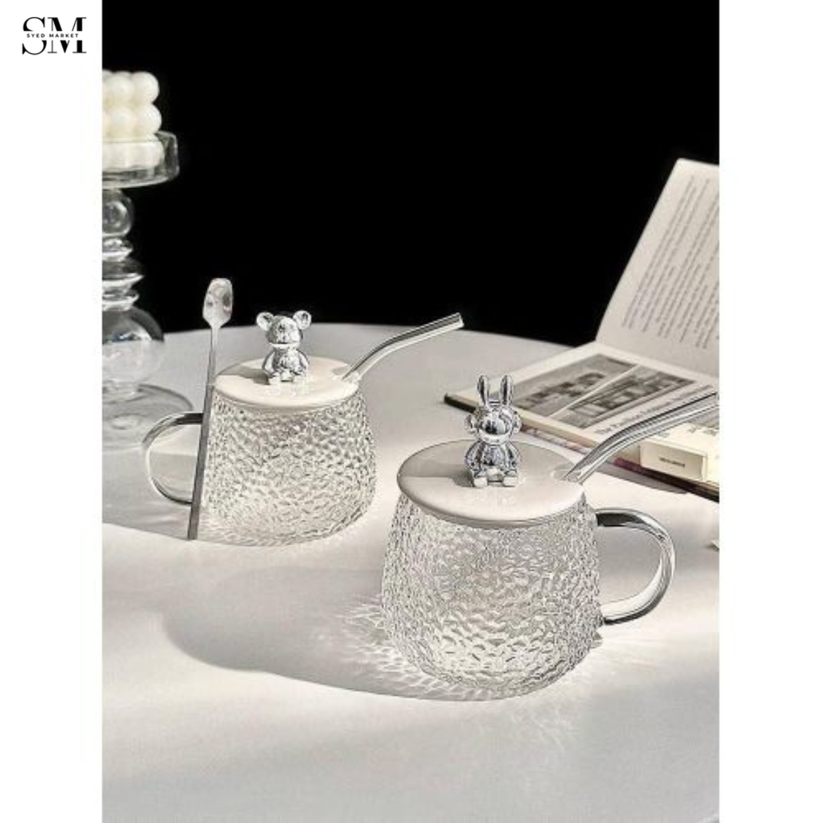 PREMIUM GLASS QUALITY SUGAR CUP – ELEGANT TEA & COFFEE SUGAR CONTAINER