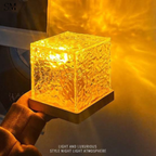CRYSTAL WAVE LED LAMP – MODERN AURORA NIGHT LIGHT WITH REMOTE CONTROL