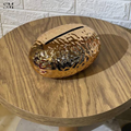 LUXURY GOLDEN PLASTIC TISSUE BOX