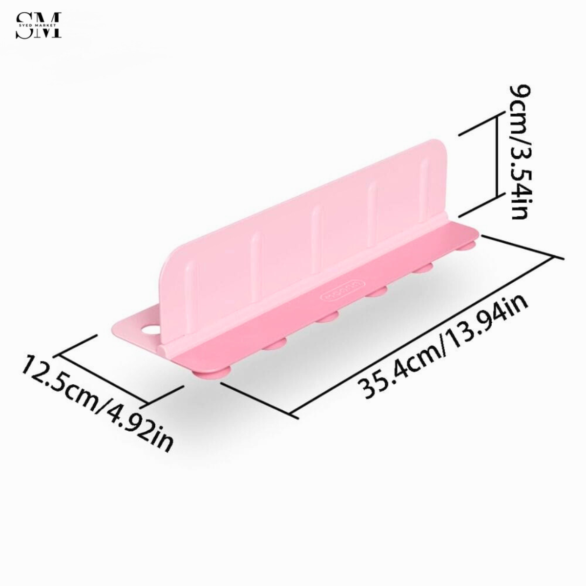 REUSABLE KITCHEN SINK WATER DEFLECTOR PLATE WITH SUCTION CUP – SPLASH-PROOF SOAP & SPONGE RACK