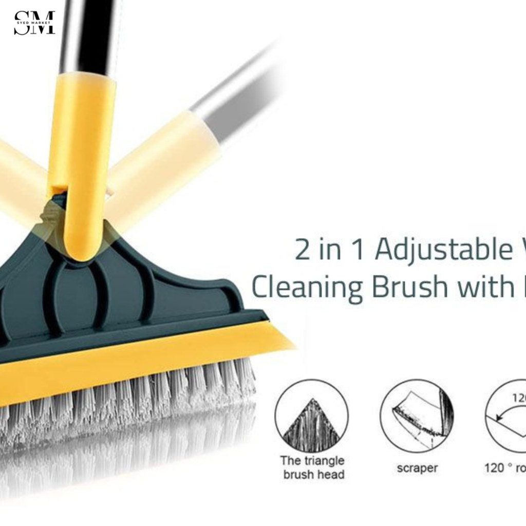 2IN1 FLOOR SCRUBBER CLEANING WIPER BRUSH