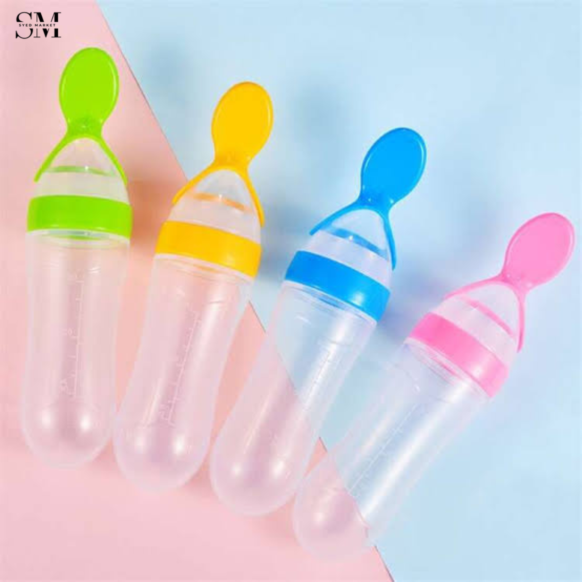 BABY SPOON FEEDER BOTTLE – SOFT SILICONE FOOD DISPENSER FOR EASY FEEDI