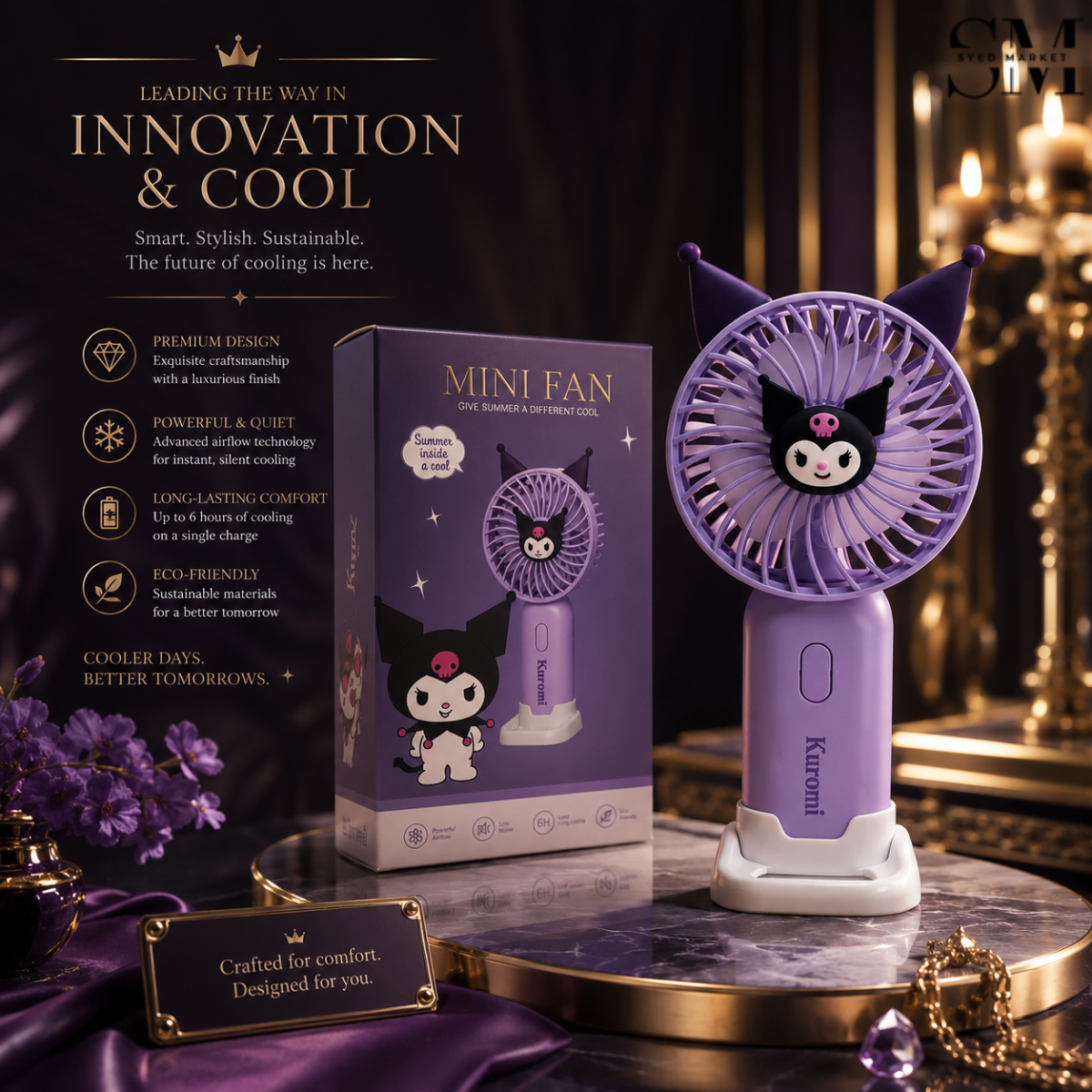 LUXURY MINI FAN – PREMIUM COOLING EXPERIENCE