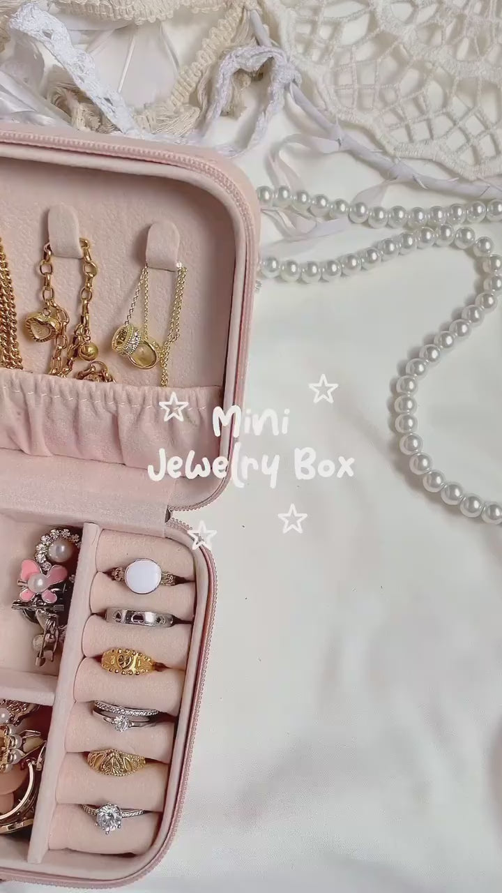 TRAVEL MINI LEATHER JEWELLERY ORGANIZER