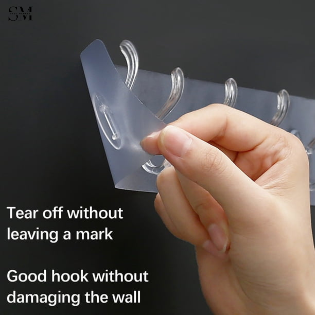 TRANSPARENT HOOK STRIPS