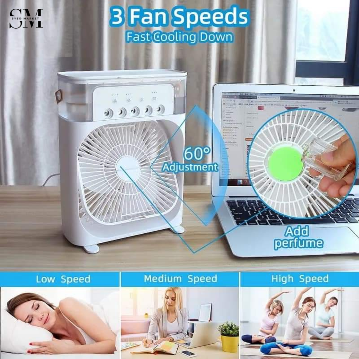 PORTABLE MIST USB OPERATED FAN