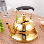 STAINLESS STEEL TEAPOT 1.5 LITRE DURABLE RUST RESISTANT TEA POT FOR HOME & KITCHEN