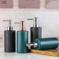 LUXURY GREEN SOAP DISPENSER WITH GOLD PUMP – MODERN BATHROOM ACCESSORY