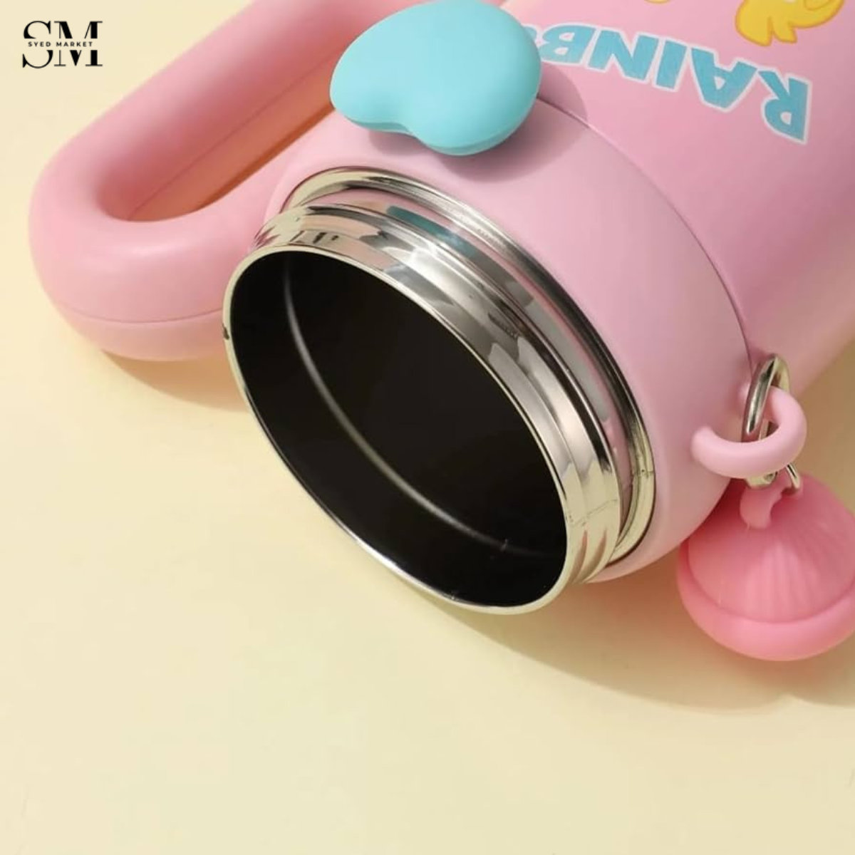 CUTE KAWAII INSULATED TUMBLER SIPPER 800ML WITH HANDLE & STRAW LEAKPROOF & STAINLESS STEEL