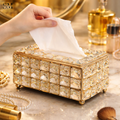 LUXURY CRYSTAL TISSUE BOX HOLDER – ELEGANT HOME DECOR