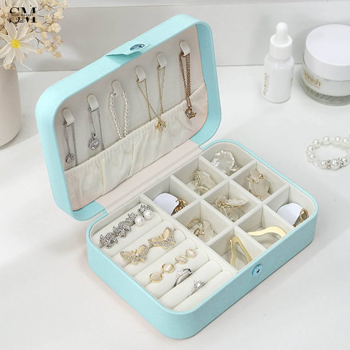 LEATHER JEWELRY ORGANIZER