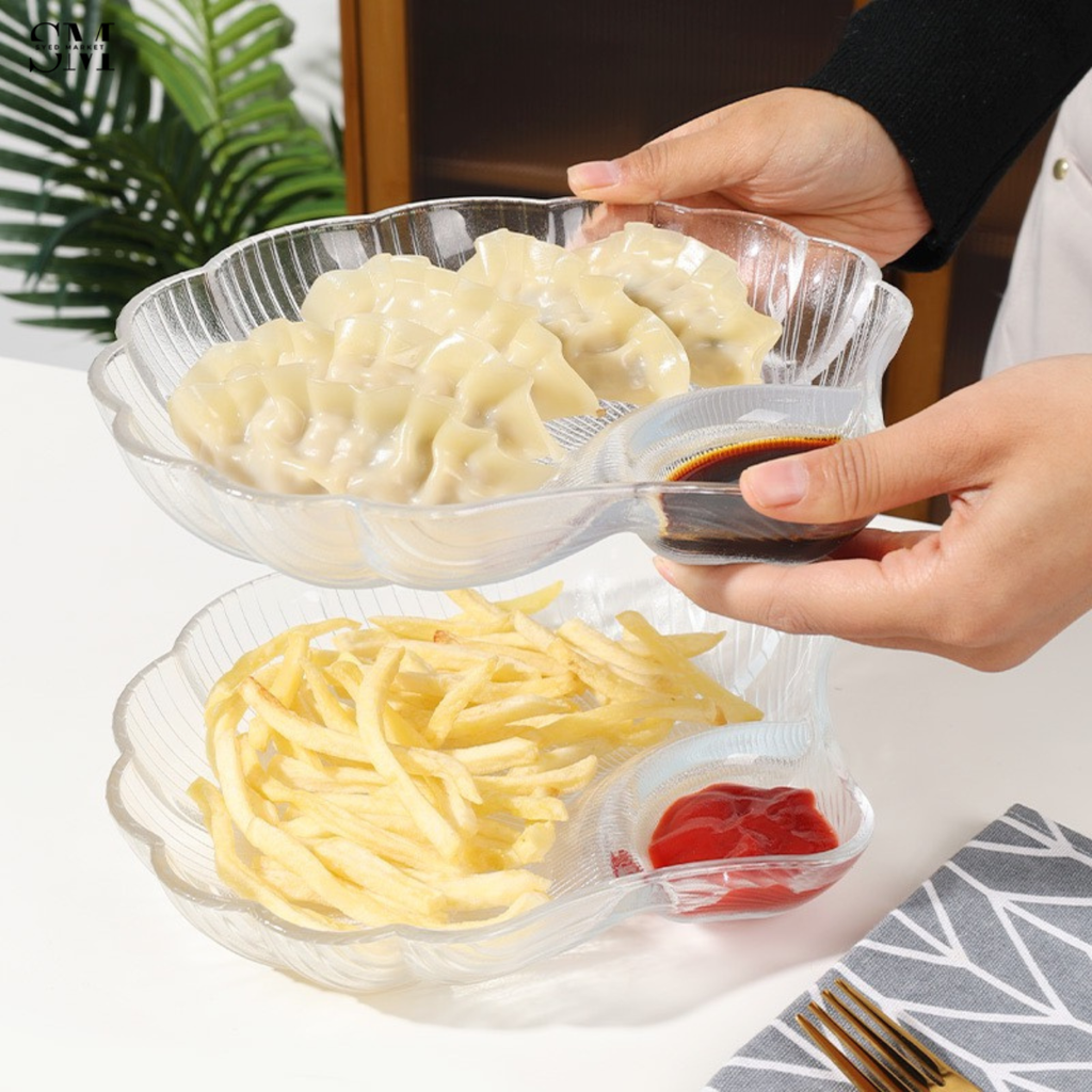 PREMIUM SERVING TRAY WITH SAUCE BOWL