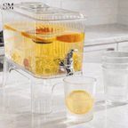 4 PIECE GLASS JUICE CONTAINER SET
