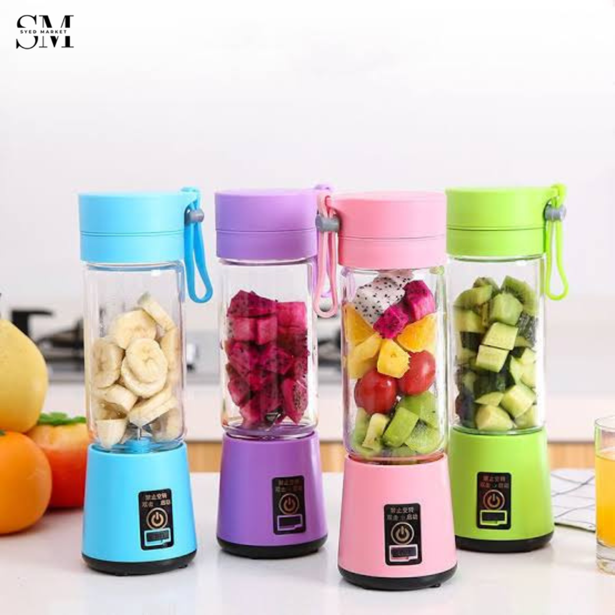 PORTABLE JUICER USB RECHARGEABLE BLENDER FOR SMOOTHIES & JUICE