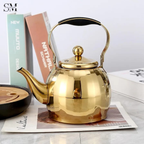 STAINLESS STEEL TEAPOT 1.5 LITRE DURABLE RUST RESISTANT TEA POT FOR HOME & KITCHEN