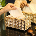 LUXURY CRYSTAL TISSUE BOX HOLDER – ELEGANT HOME DECOR