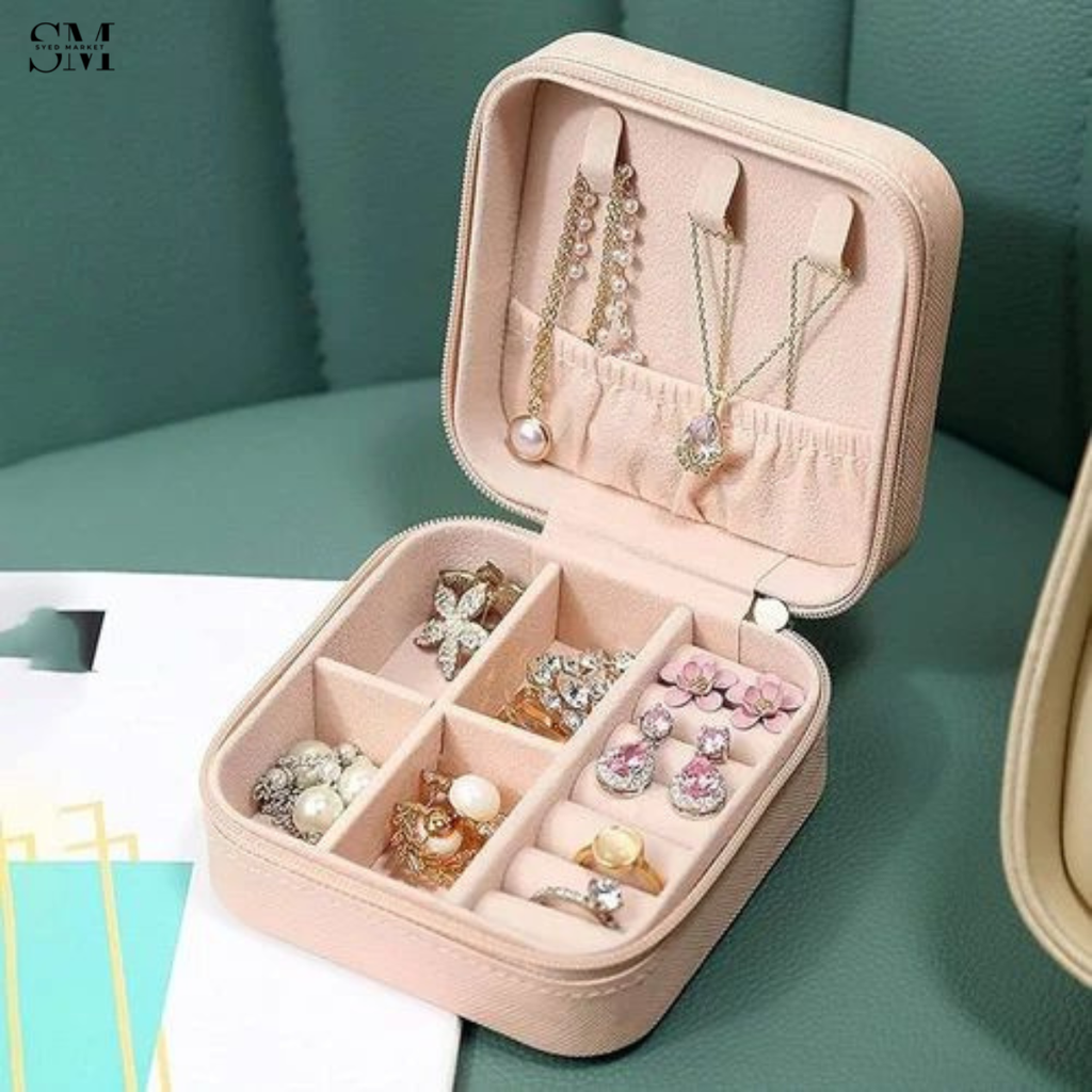 TRAVEL MINI LEATHER JEWELLERY ORGANIZER