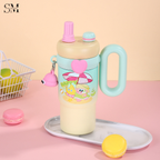 CUTE KAWAII INSULATED TUMBLER SIPPER 800ML WITH HANDLE & STRAW LEAKPROOF & STAINLESS STEEL