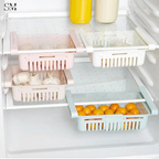 ADJUSTABLE FRIDGE STORAGE BASKET