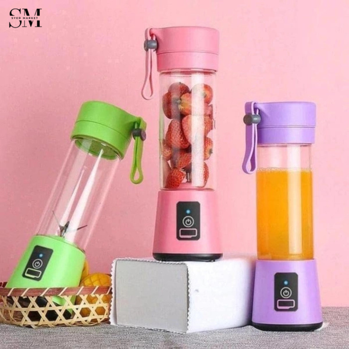 PORTABLE JUICER USB RECHARGEABLE BLENDER FOR SMOOTHIES & JUICE