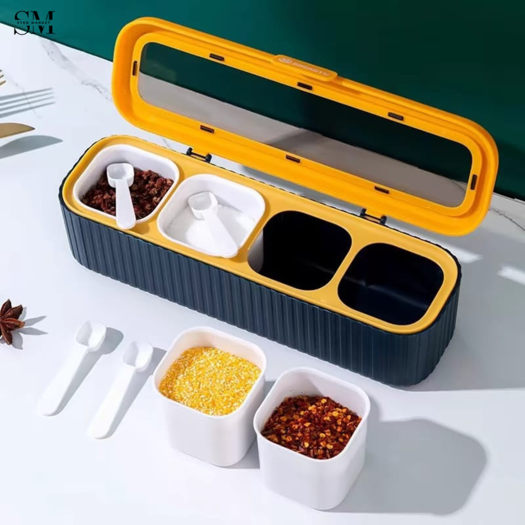 LUXOR 4 GRIDS INTEGRATED SPICE BOX