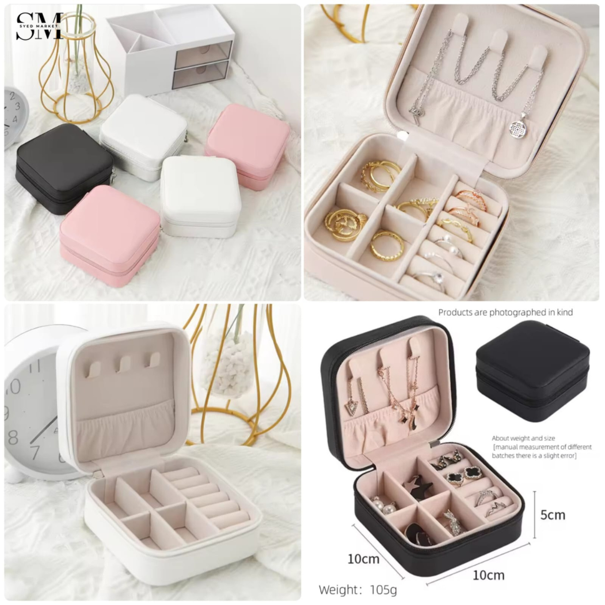TRAVEL MINI LEATHER JEWELLERY ORGANIZER