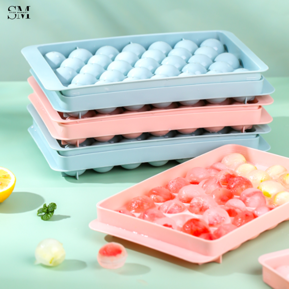 BUBBLE ICE CUBE TRAY – EASY RELEASE SILICONE ICE MOLD FOR DRINKS